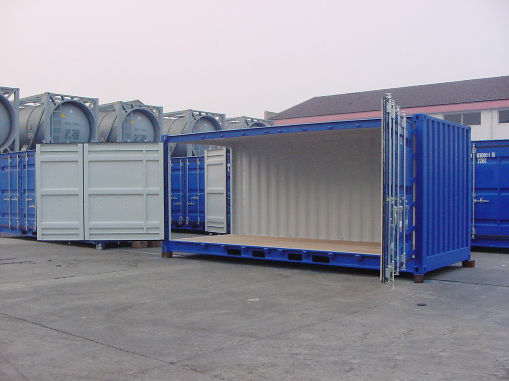 Seecontainer Lager- 20 Fuß Container mit Seitentür 20' Side Door Container 